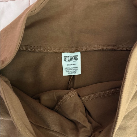 PINK brown Women's Shorts Front Twist - Picture 9 of 11